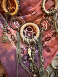 “Wild Spirit Necklace” – Art by Amy Ivory Rings & Metal Fringe Statement