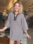 Highland Houndstooth Dress