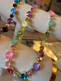 WAFA Multi Prism Fire Crystal Necklace