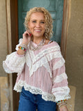 Blushing Heirloom Lace Blouse