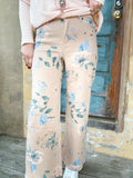 Vintage Bloom Wide-Leg Pants