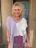 Whispering Lace Lavender Boho Top