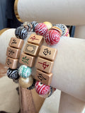 Lucky Garden Chinoiserie Bracelet Mahjong