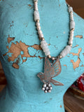 Dove of Grace Pearl Necklace - A Rare Bird
