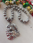 Silver Santa Necklace