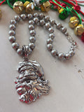 Silver Santa Necklace