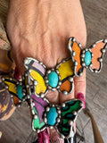 🦋 “Butterfly Garden Ring” – Art by Amy Adjustable Statement Ring