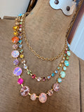 Prism Layers Triple Strand Necklace