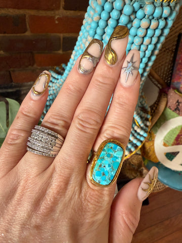 Jennifer Thames Turquoise Gemstone Ring