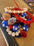 Red, White & Blue Bracelet Stack