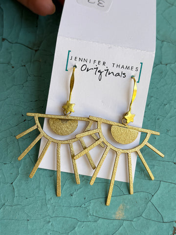 Starry Eye Dangle Earrings - Jennifer Thames Originals