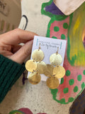 Jennifer Thames Round Disc Earrings