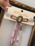 Amber Cameo Choker by A Rare Bird