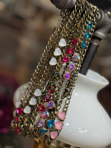 Gold Rebel Heart Chain