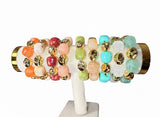 Marbled Canyon Bead Bracelet - 8 colors