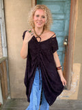 Plum Poetry Lace Tunic