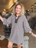 Highland Houndstooth Dress