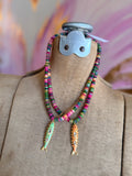 Deep Waters Gemstone Fish Necklace by Jennifer Thames Originals