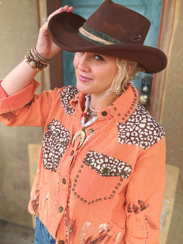 Belle Rustic Cowgirl/Fedora Hat