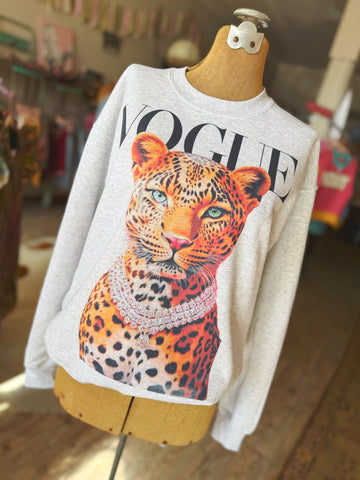 PREORDER 🐆 Too Fierce for the Runway Sweatshirt 🐆 Small-3X