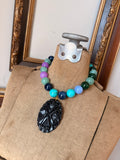 Lavender Lagoon Medallion Necklace