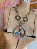 Peace in Technicolor Necklace by Gypsy South