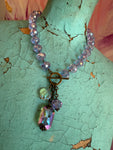 Juicy Gem Drop Necklace - Lavender