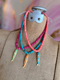 Color Current Gemstone Fish Necklace by Jennifer Thames Originals
