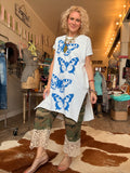 Blue Butterfly T-Shirt Dress by ILL