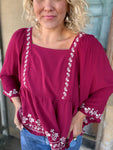 Mulberry Bloom Babydoll Top