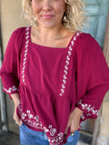 Mulberry Bloom Babydoll Top
