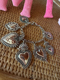 Sacred Heart Charm Bracelet