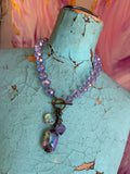 Juicy Gem Drop Necklace - Lavender