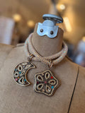 Moon or Star Flower Ice Ice Baby Statement Necklace