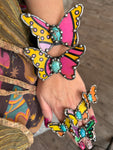🦋 “Butterfly Garden Cuff” – Art by Amy Vintage Tin Statement