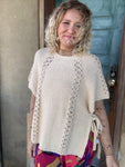 Oatland Crochet Knit Poncho