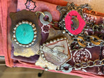 “Honky Tonk Buckle Necklace” – Art by Amy Belt Buckle Statement Chain
