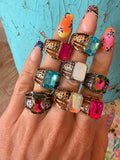 Gem Pop Stretch Rings