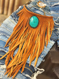 Stone Whisper Fringe Collar by Art by Amy