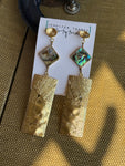 JTO Golden Abalone Dangle Earrings