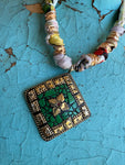 JTO Mosaic Dreams - Verdant Bloom Scarf Necklace