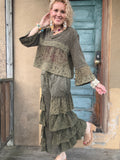 Olive Reverie Ruffle 2-piece Set