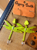 Dragonfly Daydream Earrings 💚