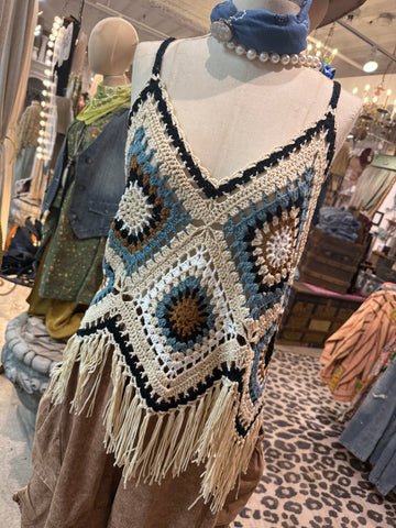 Jaded Gypsy Desert Views crochet Tank