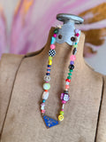 Funky Luxe Necklace by SBC - Royal/Purple Dice