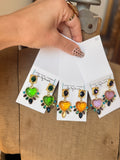 Heart Glow Rhinestone Earrings