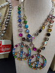 Peace Multi Necklace - Gold or Silver