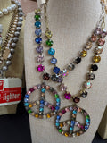 Peace Multi Necklace - Gold or Silver