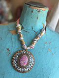 JTO Mosaic Dreams - Rosé Glow Scarf Necklace