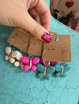 Dyed Howlite Butterfly Earrings